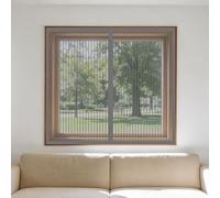 Cortinas Mosquitera Ventana 75 x 145 cm sin Taladrar Ni Atornillar Mosquitera Ventana Mosquiteras Fácil Instalación Adhesiva para Todas Las Ventanas, Gris