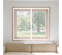 Cortinas Mosquitera Ventana 75 x 145 cm sin Taladrar Ni Atornillar Mosquitera Ventana Mosquiteras Fácil Instalación Adhesiva para Todas Las Ventanas, Blanco