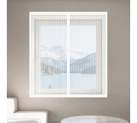 Cortinas Mosquitera Ventana 85 x 110 cm sin Taladrar Ni Atornillar Mosquitera Ventana Fácil Instalación Adhesiva para Todas Las Ventanas Interiores y Exteriores, Blanco