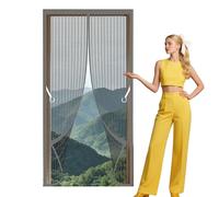 Cortinas Mosquiteras para Puertas 80 x 183 cm Varios Tallas Mosquitera Magnética Resistente para Todos Los Tamaños de Puertas, Gris
