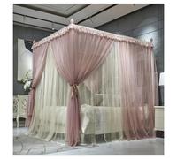 Cortinas mosquiteras Rosas de Doble Capa - Dosel de Cama de 200x220 cm, Cortinas de Malla Transparente, diseño Desmontable para una máxima protección contra Insectos.