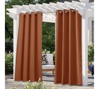 Cortinas NICETOWN para Halloween, para exterior e interior, para patio, impermeables, con aislamiento t rmico y ojales en la parte superior, opac