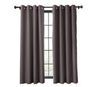 Cortinas Opacas, Aislantes Térmicos Y Cálidas, con Ojales For Sala De Estar Y Dormitorio, Panel Ignífugo Aislante con Ojales De Bronce Antiguo.(B,100WX84L)