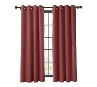 Cortinas Opacas, Aislantes Térmicos Y Cálidas, con Ojales For Sala De Estar Y Dormitorio, Panel Ignífugo Aislante con Ojales De Bronce Antiguo.(F,84Wx102L)