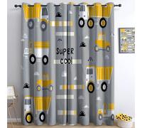 Cortinas opacas con ojales de 55 pulgadas de ancho x 102 pulgadas de largo, cortinas de ventana con aislamiento térmico, para sala de estar, dormitorio, 2 paneles para niños y niñas