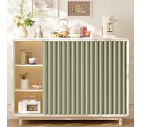 Cortinas Opacas Cortas para Armarios de Cocina, Cortinas de Gabinete, Cortinas Antipolvo Plegable de Armario Sin Puertas con Riel Deslizante para Debajo del Fregadero - Privacidad(Verde,80x60 cm)