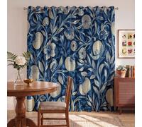 Cortinas Opacas Térmicas Decorativas Cartel De Plantas Art Nouveau
