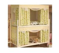 Cortinas para literas Cortina de cama coreana con marco for estudiantes, mosquitera floral, sombreado, litera superior e inferior, privacidad, tienda campaña, decoración(Color2,90x190x90cm-down)