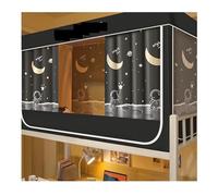 Cortinas para literas Cortinas opacas for cama con soporte de acero inoxidable, mosquitera, tienda campaña for dormitorio, litera inferior, transpirables, antimosquitos(Color3,0.87m high-3pcs)