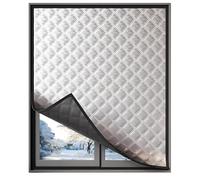 Cortinas para Ventanas Aislante Térmico, Cortina Magnética De Protección Térmica para Ventanas Dormitorio, Película Aislante para Ventanas Adhesivo(120cmx80cm)