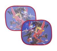 Cortinas parasoles laterales para niños Spiderman Marvel, pareja de cortinas para coche, 44 x 35 cm, protección contra rayos UV