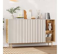 Cortinas Plegables para Cocina y Armario, Cortina de Cocina Debajo del Fregadero, Cortinas de Estante - Antipolvo/Privacidad, Cortinas Cortas con Riel Deslizante, Impermeable(Blanco,Cabinet 120x80cm)