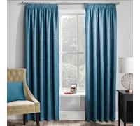 Cortinas plisadas de Mattrixx, con funda de cojín a juego, 5 colores: azul, gris, café con leche, uva, naranja, 10 tamaños, Matrix- Teal, 66"Wide x 72"Drop - 168cm x 183cm