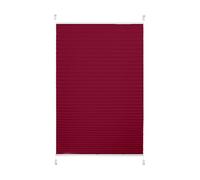 Cortinas Plisadas de poliéster, duraderas y livianas, 145 x 125 cm, adecuadas para Uso en el hogar, la Oficina y el Dormitorio, Cortinas, Rojo