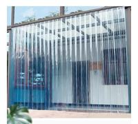 Cortinas Puerta de Tiras | Material Plástico PVC y Barra Aluminio | Ideal Terraza y Porche | Anti moscas | Adecuado for uso tanto en interiores como en exteriores.(W90xH210cm/35.43x82.68in)