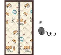 Cortinas Puerta Dormitorio Juvenil Magnética Cortina De Protección Contra El Frío Para Puerta De Casa 80 X 200cm 90 X 210cm 150 X 205cm, Cortina Térmica Para Invierno(Beige,W85XH220CM)