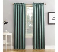 Cortinas Sun Zero Barrow de ahorro de energ a con bolsillo para varilla, 137 x 243 cm, verde mineral, juego de 2
