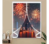 Cortinas Termicas Aislantes 102 x 134 cm Protección Contra El Frío, Aislante Térmico, Impermeable, Resistente Al Viento Cortina Exterior Ventana para Balcón Sala Estar, A