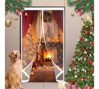 Cortinas Termicas Aislantes 120 x 235 cm Prueba de Viento Impermeable, Aislante Frio y Calor en Transparente Transparente Cortinas Termica para Estar Balcón Sala, A