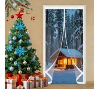 Cortinas Termicas Aislantes 270 x 155 cm No Requiere Perforación, Aislamiento para El Invierno, Fácil de Instalar Cortina Térmica Aislante Térmica para Estar Balcón Sala, A