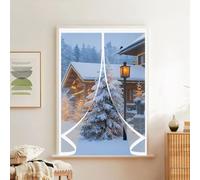 Cortinas Termicas Aislantes 93 x 101 cm Prueba Viento Impermeable Invierno, Aislante Acústico, Aislante Frio Cortina Térmica para Invierno y Verano para Estar Balcón Sala, A