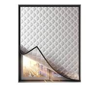 Cortinas Térmicas de Invierno - Aislamiento Acústico y Opaco | Protección Capas Bloqueando Ruido Callejero y Verano | Tela Oxford Gruesa Rellena Algodón 39x71 Pulgadas