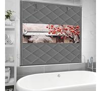 Cortinas térmicas for invierno, kit de aislamiento for ventanas, cubierta aislante autoadhesiva for ventanas, manta térmica cortavientos de 50/75/90/110/140/160/200 cm(Gray,51x106in/130x270cm)