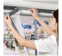 Cortinas Tiras Plastico, Pvc Transparente Cortina Tiras Puerta Exterior, Plástico Transparente Cortinas Exterior Puerta Impermeable/a Prueba de Viento/A Prueba de Polvo