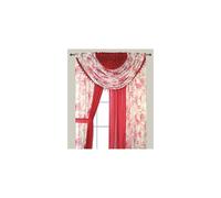 Cortinas transl cidas florales Sapphire Home - Juego de 4 paneles con cenefa de 213 cm de largo, que filtran la luz y protegen la privacidad. Ide