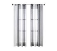 Cortinas transparentes para protección de la privacidad, tela transparente con aspecto de lino para un ambiente de sueño sereno, cortinas