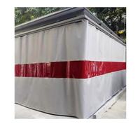 Cortinas Y Pantallas De Soldadura Retráctiles, Cortina De Soldadura Industrial Con Panel De Ventana De Visualización Rojo, División Rápida De Espacios(1.8x2.5m/5.9x8.2ft)