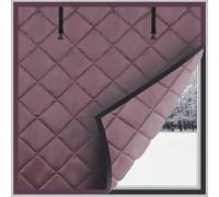 CortinaTermica ResistenteViento, CortinasOpacas Opaco, TejidoOxford/Algodón CortinaAntiCalor, para VentanasViejas(Purple,55 x 110 cm)