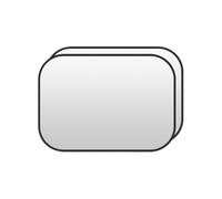 Cortinilla Protectora Para Ventanas Laterales De Coche - 1 Par De Protectores Laterales Con Privacidad Y Protección Solar - De Adherencia Estática Para Minivan, Sedán Y Autocaravana Y Conducción Cómod