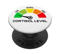 Cortisol Level School Stress and Students PopSockets PopGrip Adhesivo