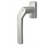 Cortizo - Manija de ventana con manivela, palanca Espag compensada para ventanas correderas y puertas de patio, eje cuadrado de 7 mm, placa trasera compacta de 110 mm, pieza de repuesto de bloqueo