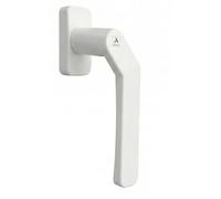 Cortizo - Manija de ventana con manivela, palanca Espag compensada para ventanas correderas y puertas de patio, eje cuadrado de 7 mm, placa trasera compacta de 110 mm, pieza de repuesto de bloqueo