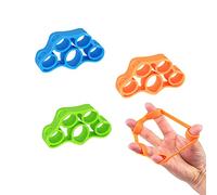 CORTNEY 3 Piezas Fortalecedor de Agarre de Mano, Ejercitador de Antebrazo, Fortalecedor de Mano, Bandas Extensoras de Dedos Para Entrenamiento Muscular, Alivio del Estrés