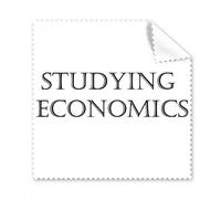 Corto frase estudiando economía gafas paño de limpieza paño limpiador de regalo teléfono Protector de 5 unidades
