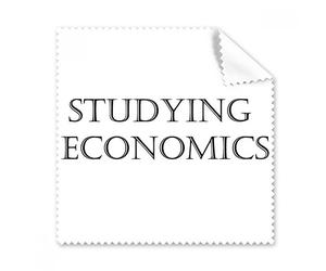 Corto frase estudiando economía gafas paño de limpieza paño limpiador de regalo teléfono Protector de 5 unidades