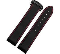 Corturas de reloj 20 mm 22 mm Curvado Silicona Muñeca Madrena Madrena de goma de buceo Fit para Omega Seamaster 300 Fit For Seiko Huawei Samsung Watch Strap (20 mm azul blanco B)