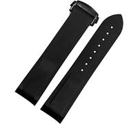 Corturas de reloj 20 mm 22 mm Curvado Silicona Muñeca Madrena Madrena de goma de buceo Fit para Omega Seamaster 300 Fit For Seiko Huawei Samsung Watch Strap (20 mm azul blanco B)