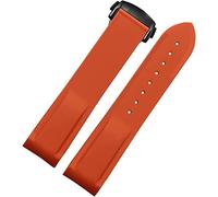 Corturas de reloj 20 mm 22 mm Curvado Silicona Muñeca Madrena Madrena de goma de buceo Fit para Omega Seamaster 300 Fit For Seiko Huawei Samsung Watch Strap (20 mm azul blanco B)