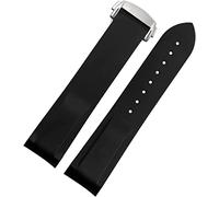 Corturas de reloj 20 mm 22 mm Curvado Silicona Muñeca Madrena Madrena de goma de buceo Fit para Omega Seamaster 300 Fit For Seiko Huawei Samsung Watch Strap (20 mm azul blanco B)