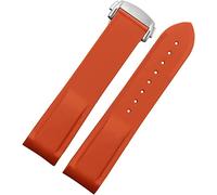 Corturas de reloj 20 mm 22 mm Curvado Silicona Muñeca Madrena Madrena de goma de buceo Fit para Omega Seamaster 300 Fit For Seiko Huawei Samsung Watch Strap (20 mm azul blanco B)