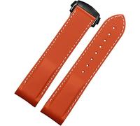 Corturas de reloj 20 mm 22 mm Curvado Silicona Muñeca Madrena Madrena de goma de buceo Fit para Omega Seamaster 300 Fit For Seiko Huawei Samsung Watch Strap (20 mm azul blanco B)