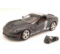 Corvette Stingray 2014 Seguridad Service Y Matt Black 1:18 Modelo Maisto