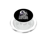 Corvids Over People Cuervos Luna gótica PopSockets PopGrip para MagSafe