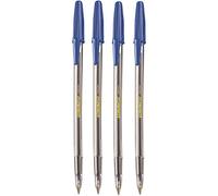 Corvina WHT - Pack 4 boligrafos, color azul