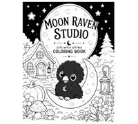 Corvo's Cozy Witch Cottage Coloring Book: Bold & Easy Coloring Pages for Adults, Teens & Cozy Fantasy Lovers Featuring Cute Magical Scenes, Cottagecore, Forest Adventures and Relaxing Witchy Moments