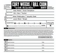 Cory Weeds/Bill Coon Quartet - With Benefits